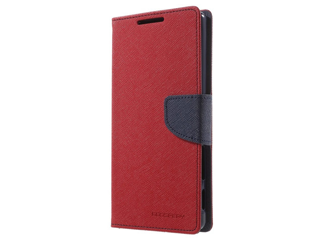 Чехол Mercury Goospery Fancy Diary Case для Sony Xperia Z5 premium (красный, винилискожа)