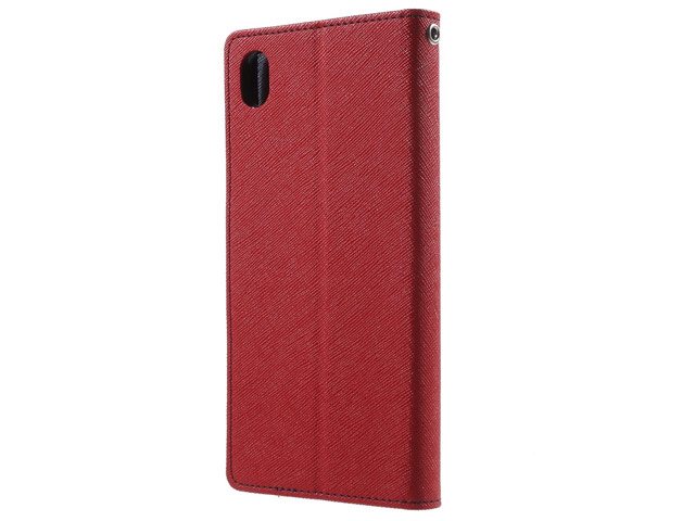 Чехол Mercury Goospery Fancy Diary Case для Sony Xperia Z5 premium (красный, винилискожа)