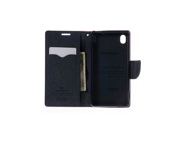 Чехол Mercury Goospery Fancy Diary Case для Sony Xperia Z5 premium (малиновый, винилискожа)