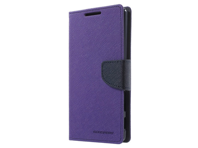 Чехол Mercury Goospery Fancy Diary Case для Sony Xperia Z5 premium (фиолетовый, винилискожа)