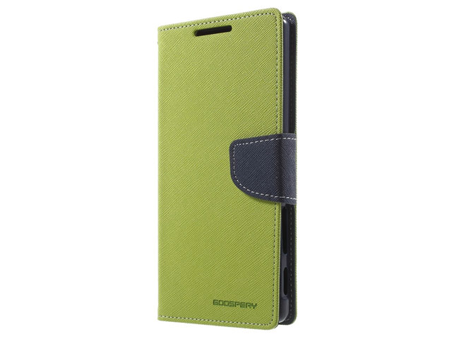 Чехол Mercury Goospery Fancy Diary Case для Sony Xperia Z5 premium (зеленый, винилискожа)