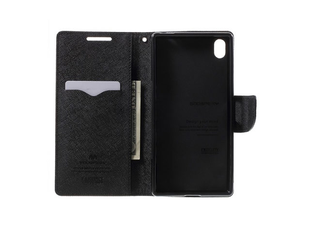 Чехол Mercury Goospery Fancy Diary Case для Sony Xperia Z5 premium (коричневый, винилискожа)