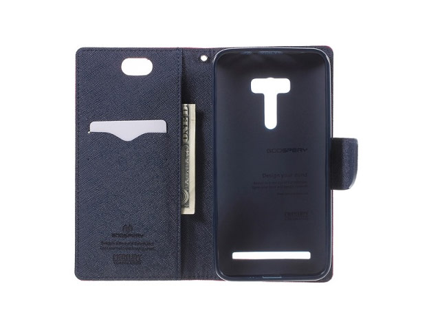 Чехол Mercury Goospery Fancy Diary Case для Asus ZenFone Selfie ZD551KL (малиновый, винилискожа)