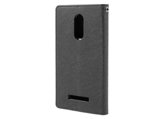 Чехол Mercury Goospery Fancy Diary Case для Xiaomi Redmi Note 3 (черный, винилискожа)