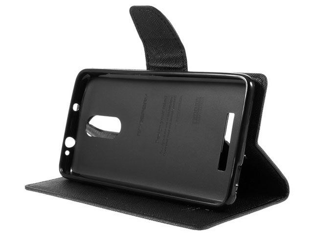 Чехол Mercury Goospery Fancy Diary Case для Xiaomi Redmi Note 3 (черный, винилискожа)