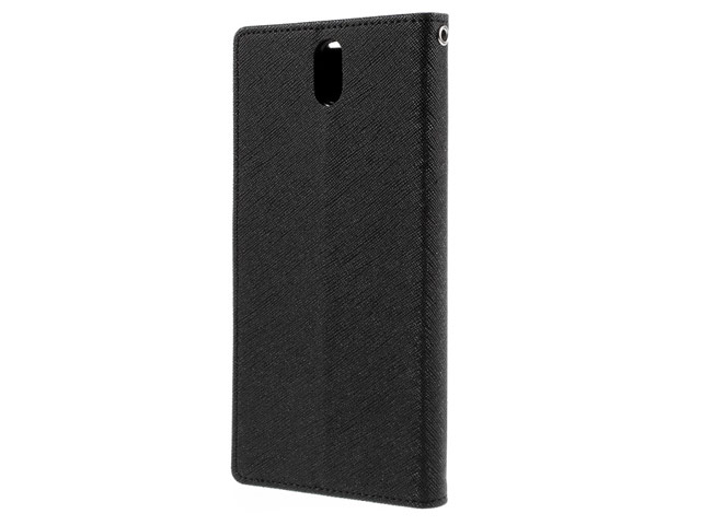 Чехол Mercury Goospery Fancy Diary Case для Sony Xperia C5 ultra (черный, винилискожа)