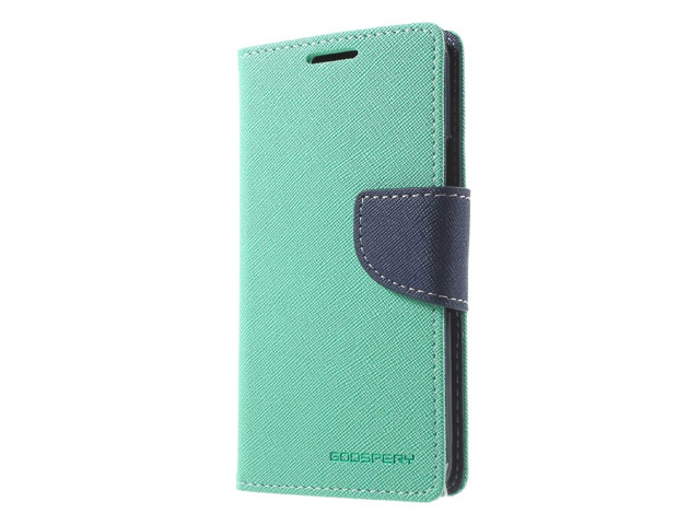 Чехол Mercury Goospery Fancy Diary Case для Samsung Galaxy A3 2016 A310 (голубой, винилискожа)