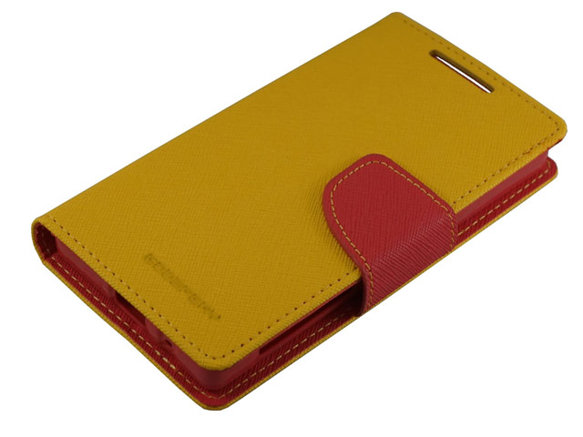 Чехол Mercury Goospery Fancy Diary Case для Sony Xperia Z5 compact (желтый, винилискожа)