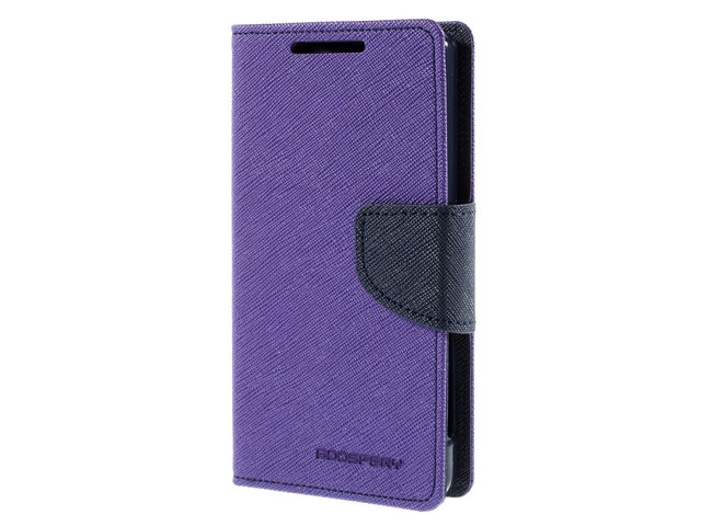 Чехол Mercury Goospery Fancy Diary Case для Sony Xperia Z5 compact (фиолетовый, винилискожа)
