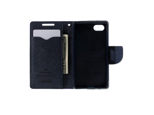 Чехол Mercury Goospery Fancy Diary Case для Sony Xperia Z5 compact (фиолетовый, винилискожа)
