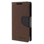 Чехол Mercury Goospery Fancy Diary Case для Sony Xperia Z5 compact (коричневый, винилискожа)