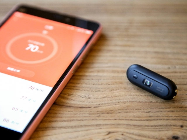 Фитнес-трекер Xiaomi Mi Band 1S Pulse (пульсометр, черный/серебристый, браслет)