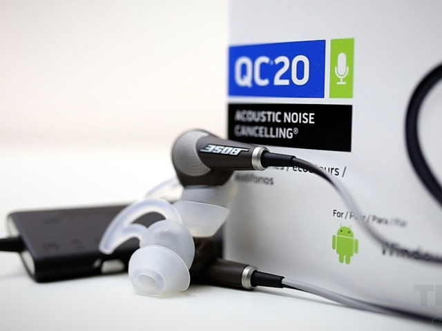 Наушники Bose QC20 Headphones универсальные (Android, черные, микрофон)