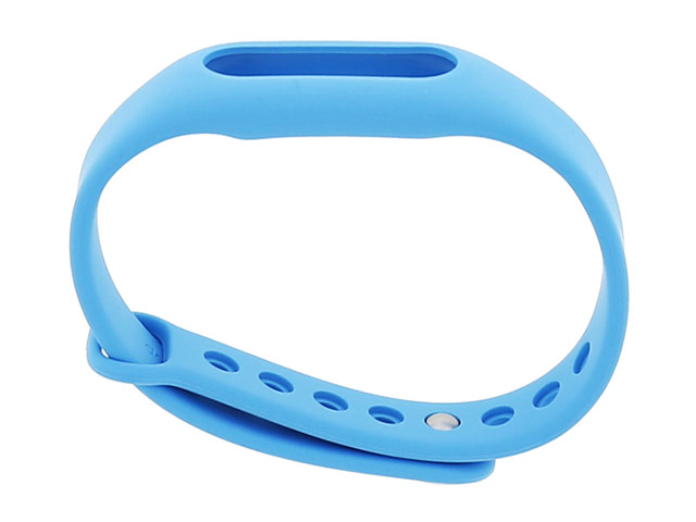 Ремешок для браслета Xiaomi Mi Band (голубой, силиконовый)