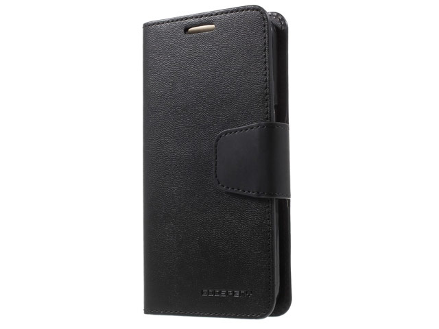 Чехол Mercury Goospery Sonata Diary Case для Samsung Galaxy S7 (черный, винилискожа)