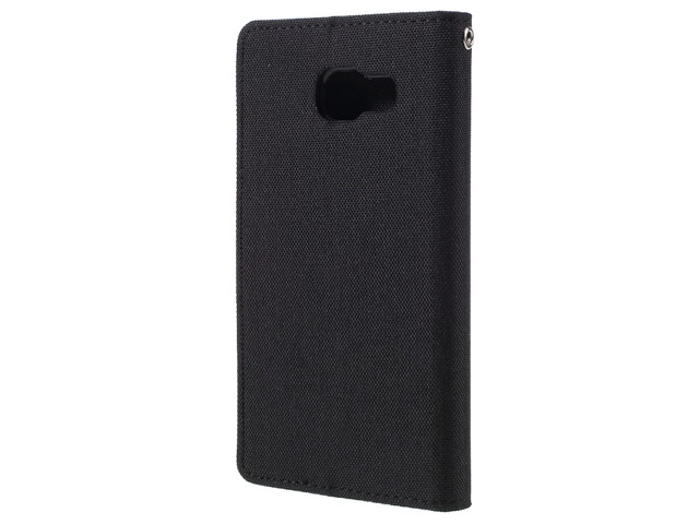 Чехол Mercury Goospery Canvas Diary для Samsung Galaxy A7 2016 A710 (черный, матерчатый)