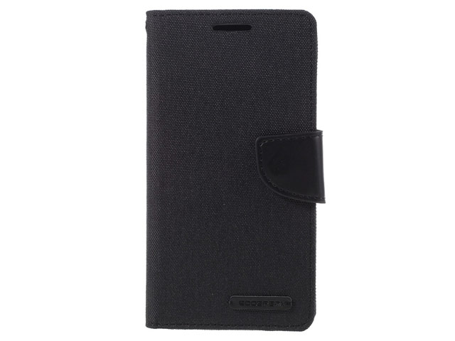 Чехол Mercury Goospery Canvas Diary для Samsung Galaxy A5 2016 A510 (черный, матерчатый)