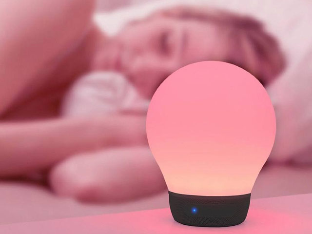 Портативная смарт-колонка Divoom Aurabulb (черная, светильник, беспроводная)