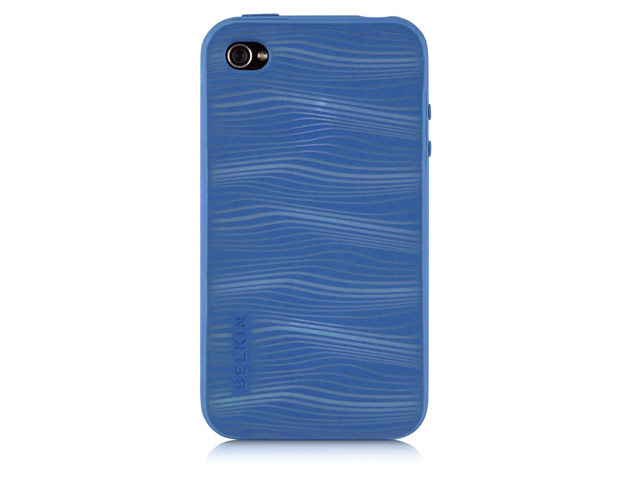 Чехол Belkin Grip Graphix для Apple iPhone 4 (голубой)