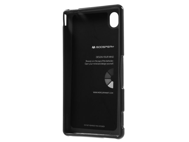 Чехол Mercury Goospery Jelly Case для Sony Xperia M4 Aqua (черный, гелевый)