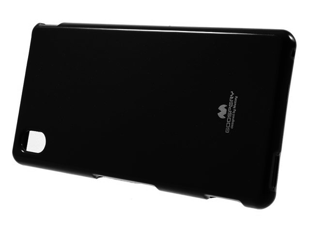 Чехол Mercury Goospery Jelly Case для Sony Xperia M4 Aqua (черный, гелевый)