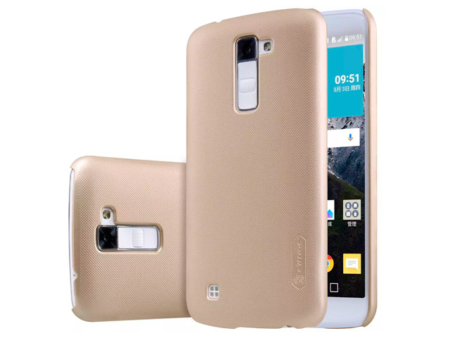 Чехол Nillkin Hard case для LG K10 (золотистый, пластиковый)