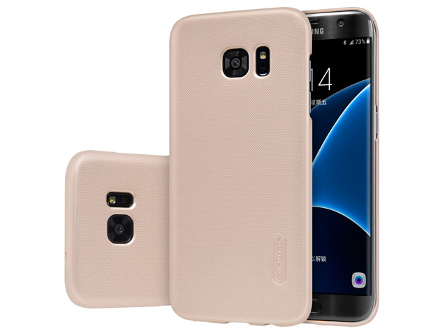 Чехол Nillkin Hard case для Samsung Galaxy S7 edge (золотистый, пластиковый)
