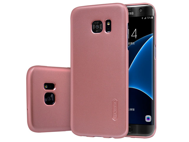 Чехол Nillkin Hard case для Samsung Galaxy S7 edge (розово-золотистый, пластиковый)