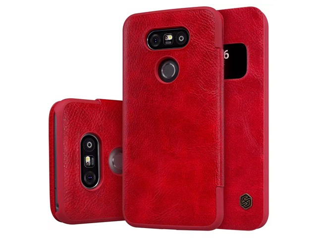 Чехол Nillkin Qin leather case для LG G5 (красный, кожаный)