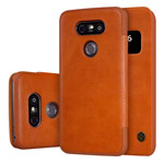 Чехол Nillkin Qin leather case для LG G5 (коричневый, кожаный)