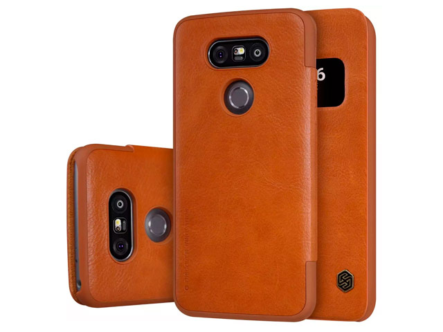 Чехол Nillkin Qin leather case для LG G5 (коричневый, кожаный)