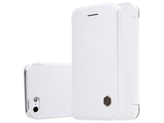 Чехол Nillkin Qin leather case для Apple iPhone SE (белый, кожаный)
