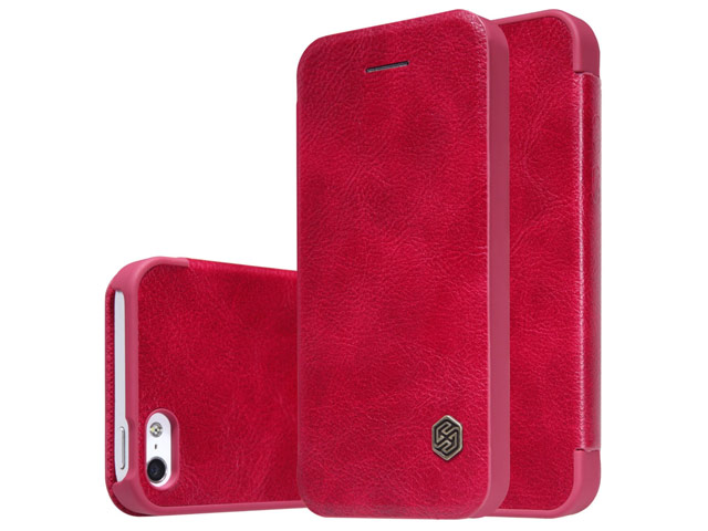 Чехол Nillkin Qin leather case для Apple iPhone SE (красный, кожаный)