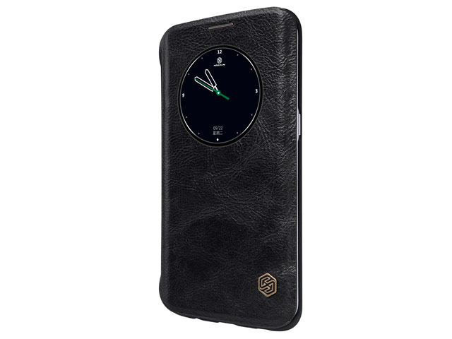 Чехол Nillkin Qin leather case для Samsung Galaxy S7 edge (черный, кожаный)