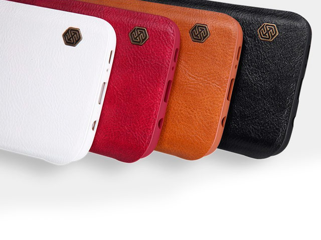 Чехол Nillkin Qin leather case для Samsung Galaxy S7 edge (черный, кожаный)