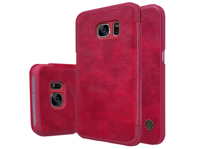 Чехол Nillkin Qin leather case для Samsung Galaxy S7 (красный, кожаный)