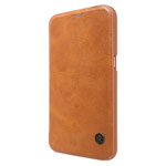 Чехол Nillkin Qin leather case для Samsung Galaxy S7 (коричневый, кожаный)