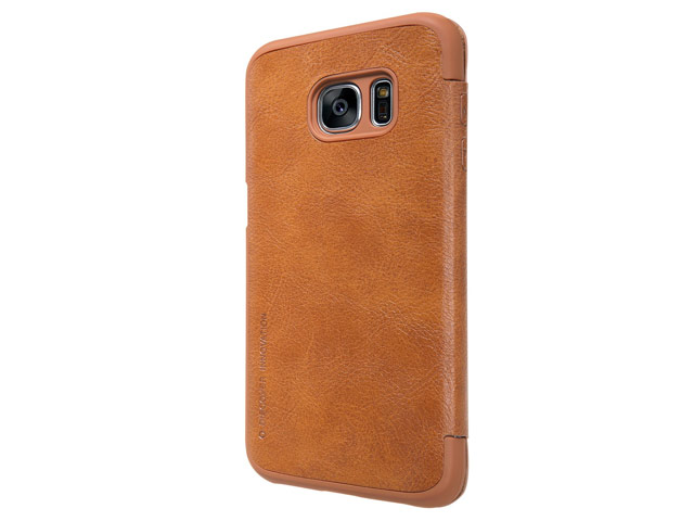 Чехол Nillkin Qin leather case для Samsung Galaxy S7 (коричневый, кожаный)