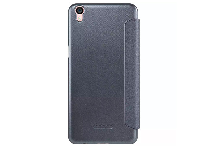 Чехол Nillkin Sparkle Leather Case для OPPO R9 plus (темно-серый, винилискожа)