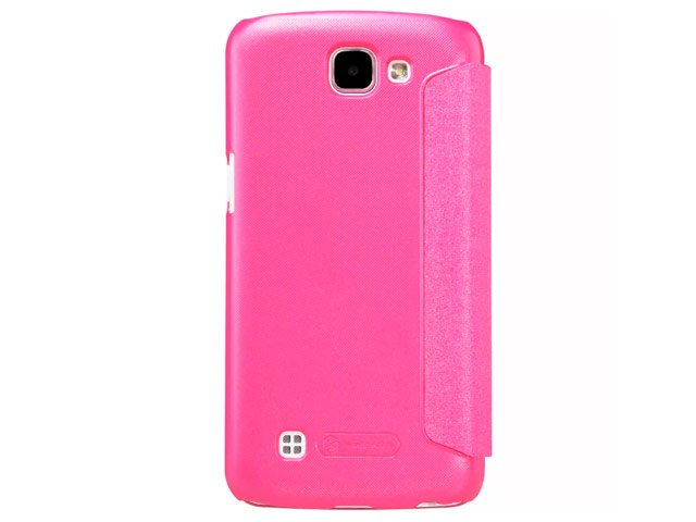 Чехол Nillkin Sparkle Leather Case для LG K4 (розовый, винилискожа)