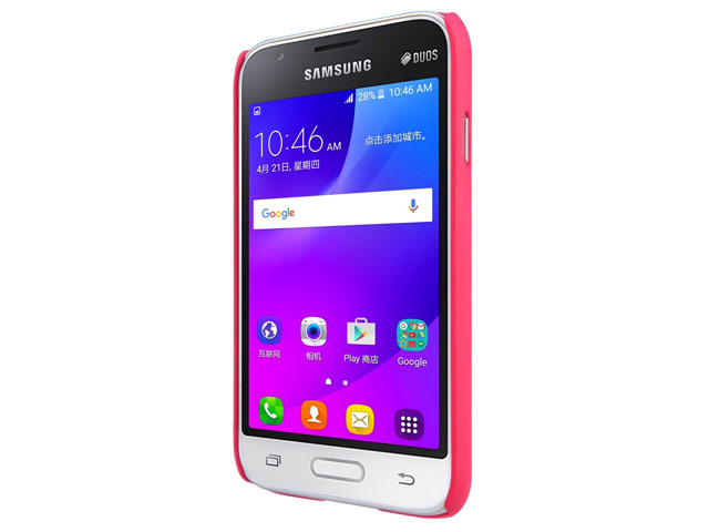 Чехол Nillkin Hard case для Samsung Galaxy J1 mini 2016 (красный, пластиковый)