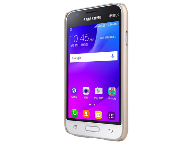 Чехол Nillkin Hard case для Samsung Galaxy J1 mini 2016 (золотистый, пластиковый)