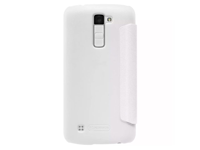 Чехол Nillkin Sparkle Leather Case для LG K10 (белый, винилискожа)