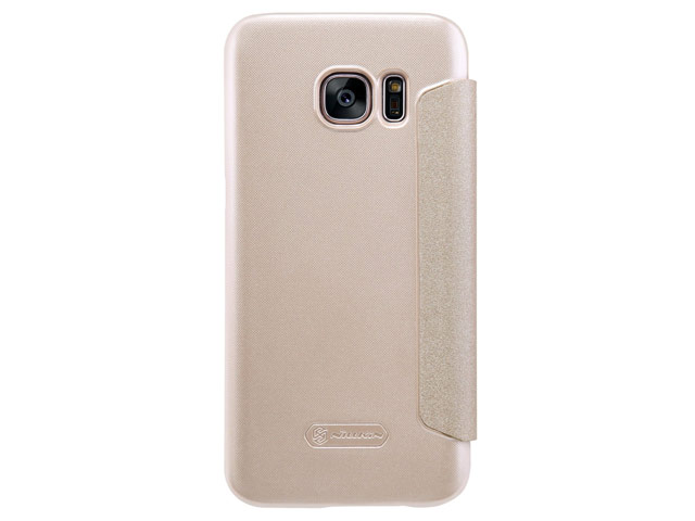 Чехол Nillkin Sparkle Leather Case для Samsung Galaxy S7 (золотистый, винилискожа)