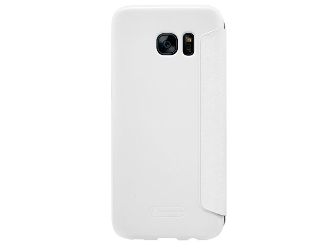 Чехол Nillkin Sparkle Leather Case для Samsung Galaxy S7 edge (белый, винилискожа)