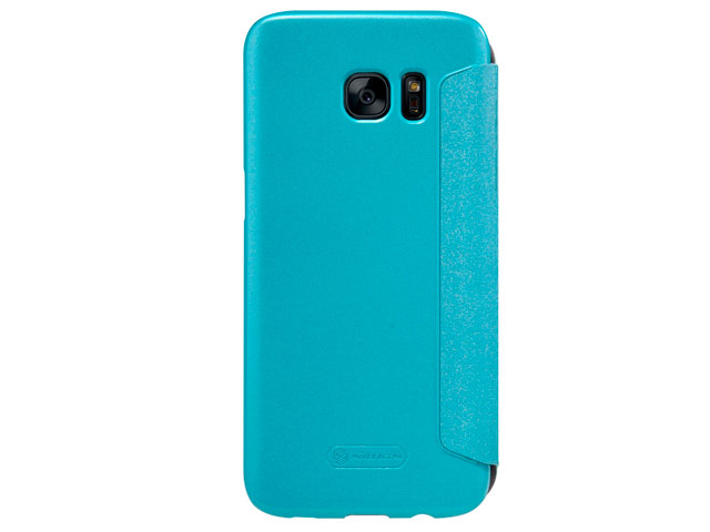 Чехол Nillkin Sparkle Leather Case для Samsung Galaxy S7 edge (голубой, винилискожа)