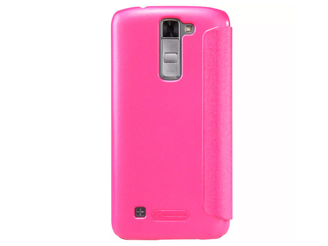 Чехол Nillkin Sparkle Leather Case для LG K7 (розовый, винилискожа)