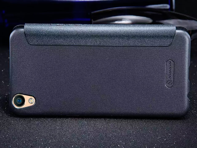 Чехол Nillkin Sparkle Leather Case для OPPO R9 (темно-серый, винилискожа)