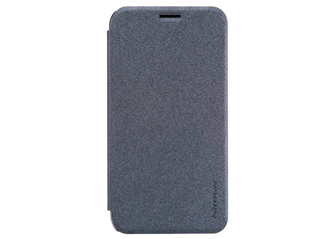 Чехол Nillkin Sparkle Leather Case для Samsung Galaxy J1 2016 J120 (темно-серый, винилискожа)