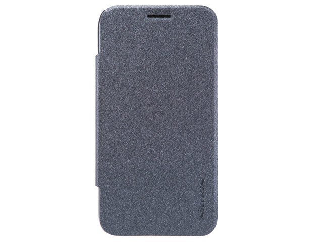 Чехол Nillkin Sparkle Leather Case для Samsung Galaxy J1 mini 2016 (темно-серый, винилискожа)